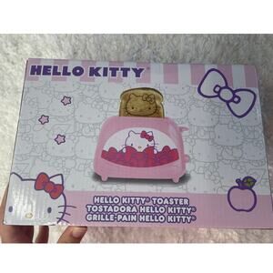 Hello Kitty Toaster Pink 2 Slice Bread Toaster Kitty Imprint Cool Touch NEW Pink